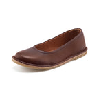 Sol Tumbled Leather Ballerina