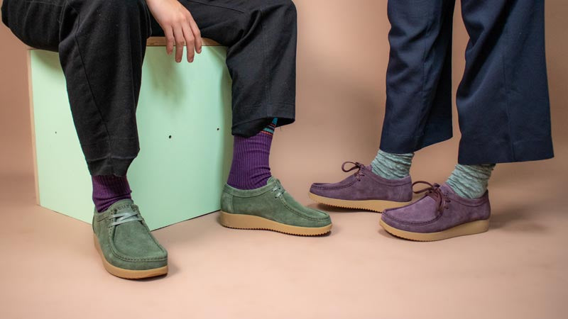 Alba - Chrome Free Suede with Gum Sole