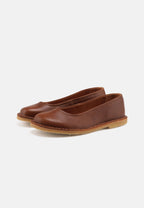 Sol Tumbled Leather Ballerina