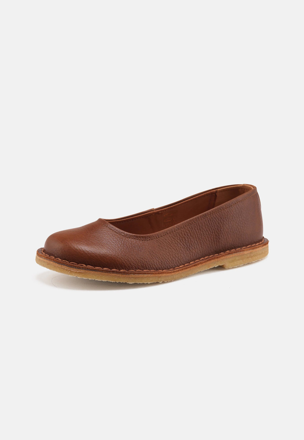 Sol Tumbled Leather Ballerina