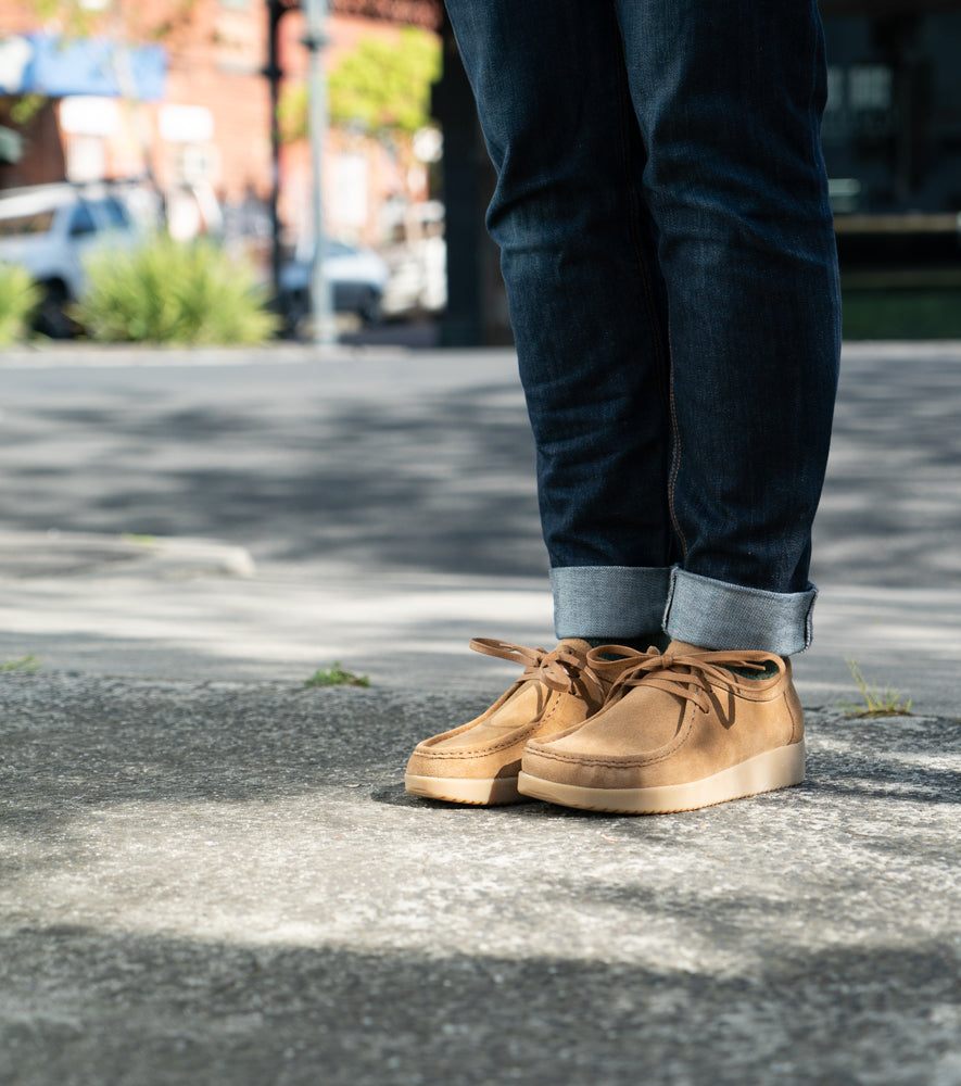 Alba - Chrome Free Suede with Gum Sole