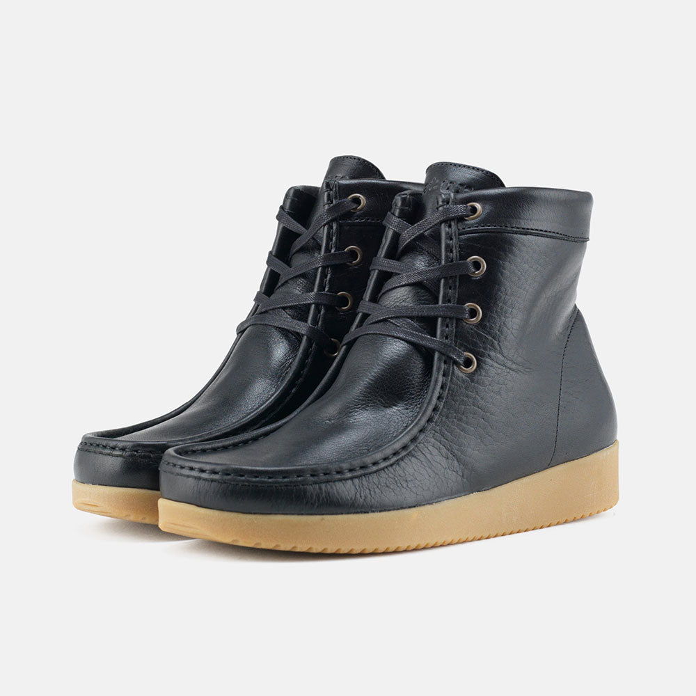 Asta Pull Up Leather - Gum Sole CF with Wool Lining