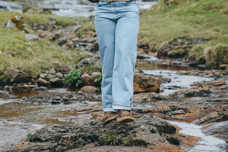 Ellen Suede Print w Gum Sole