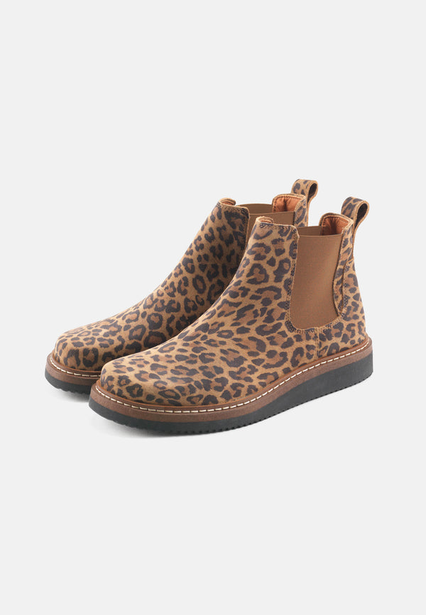 Gry Suede Print