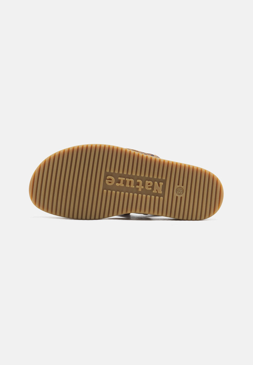 Mathilde Suede Print w Natural Sole