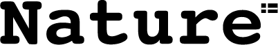 Logo for "Nature Footwear" in black text on a transparent background